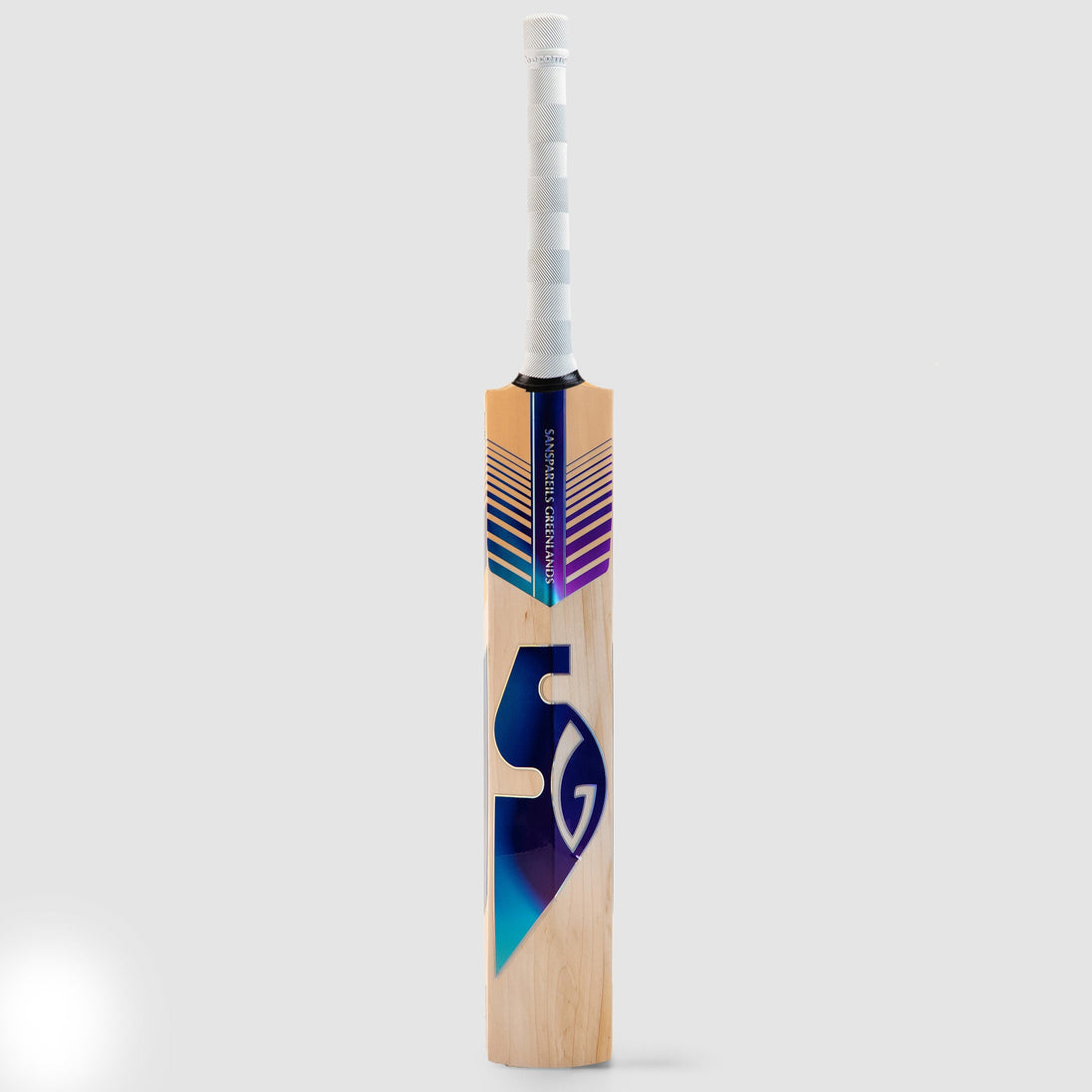 SG Skipper Xtreme English Willow Cricket Bat, angled view