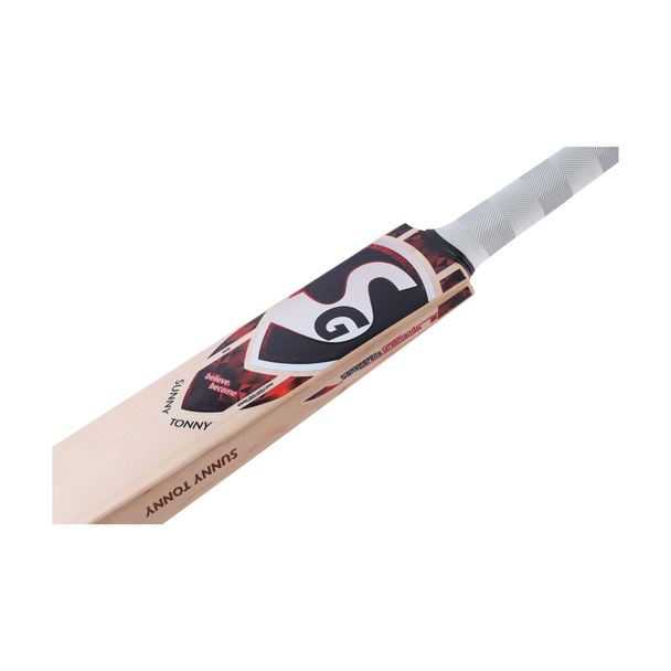 SG Sunny Tonny English Willow Cricket Bat, back profile