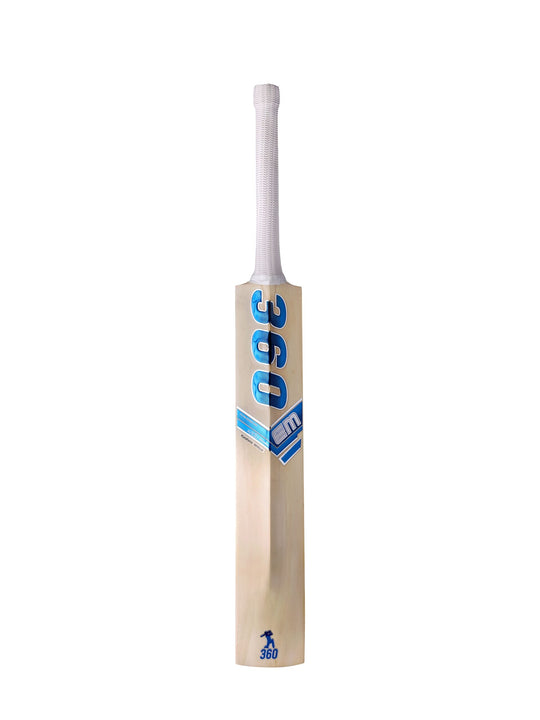 EM 360 Legacy Kashmir Willow Cricket Bat, back profile