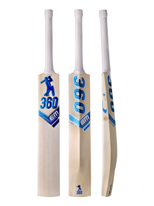 EM 360 Legacy Kashmir Willow Cricket Bat, front face