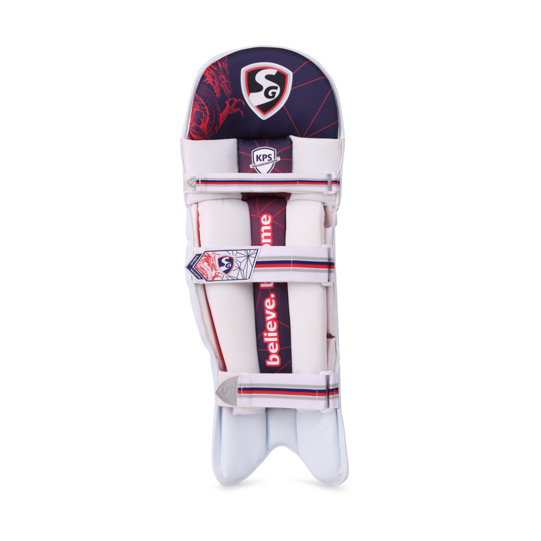 SG RP Lite 2.0 Batting Legguards, knee roll detail