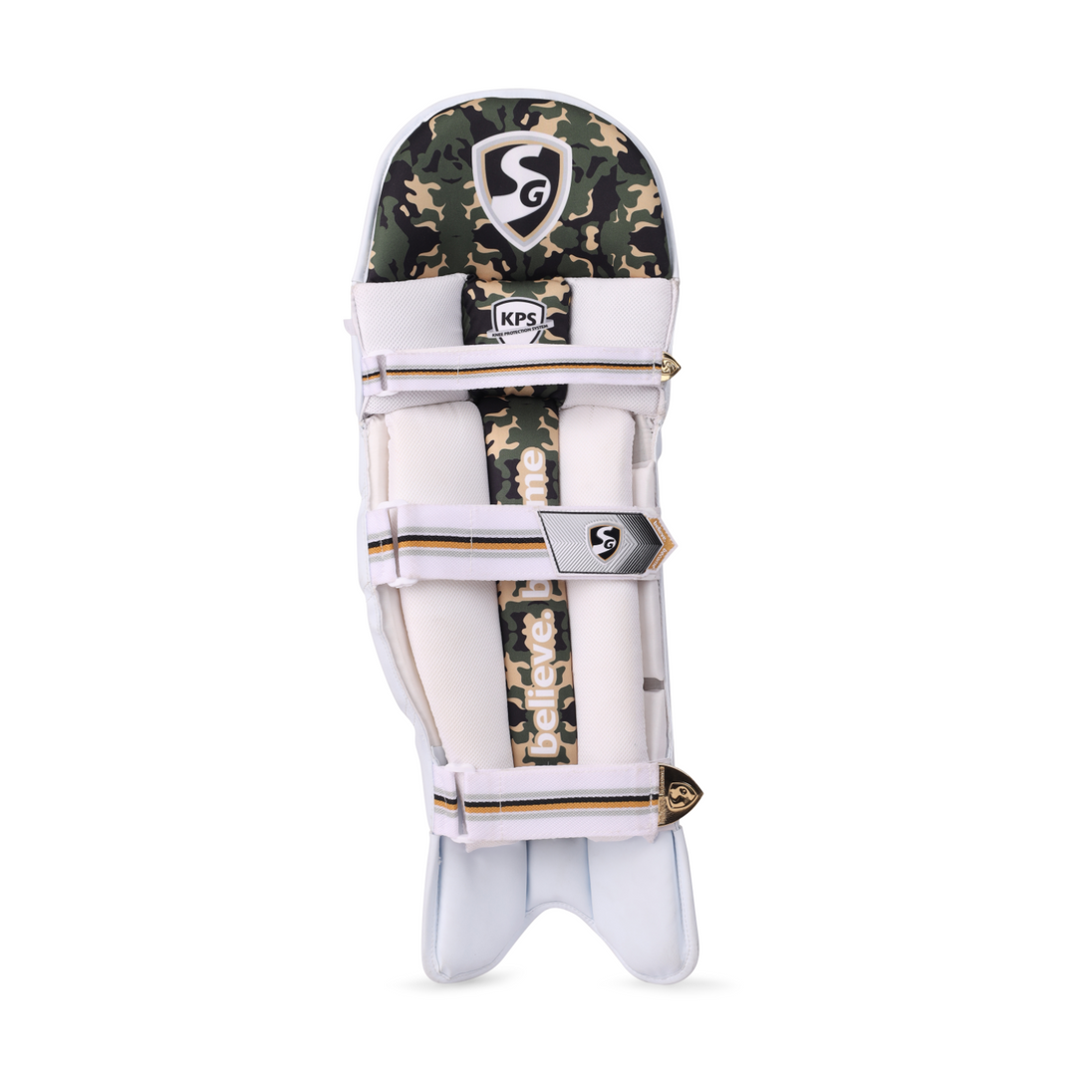 SG HP Lite 2.0 Batting Legguards, knee roll detail