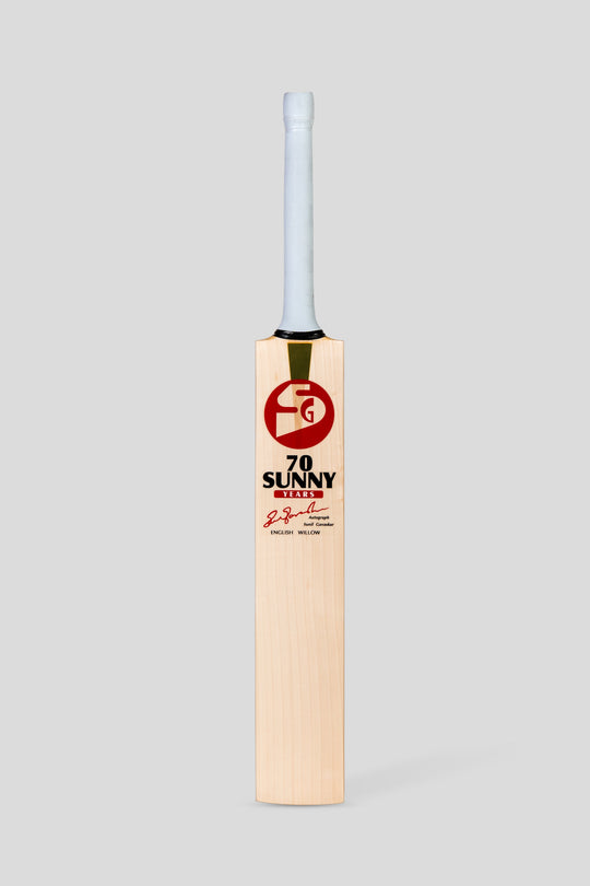 SG 70 Sunny Years English Willow Cricket Bat, edge view