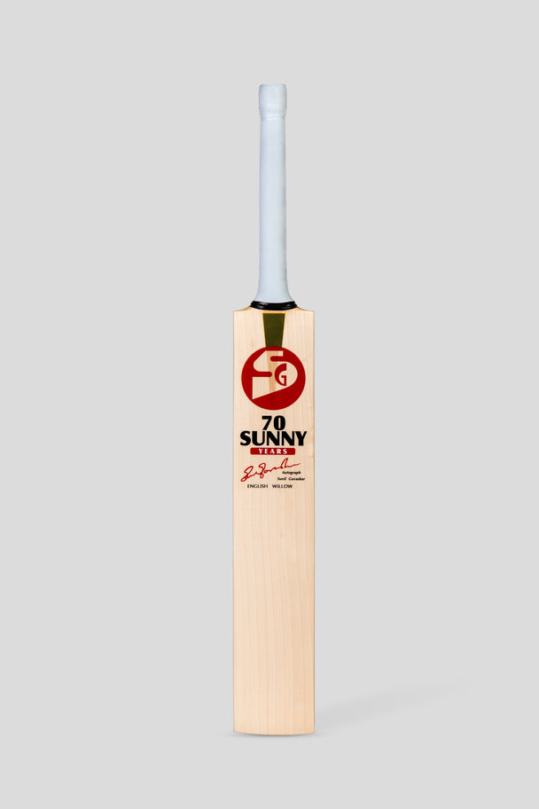 SG 70 Sunny Years English Willow Cricket Bat, edge view